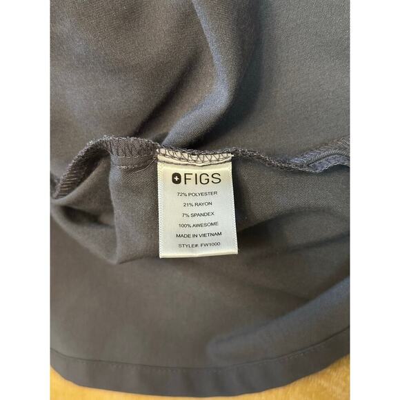 Figs Catarina One-Pocket Scrub Top CHARCOAL XS - Picture 3 of 5